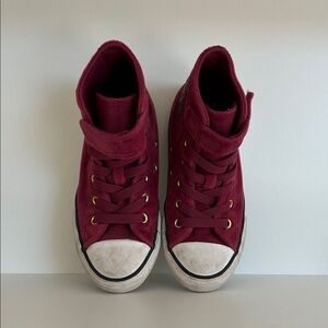 Converse Kids Maroon High-Top Sneakers